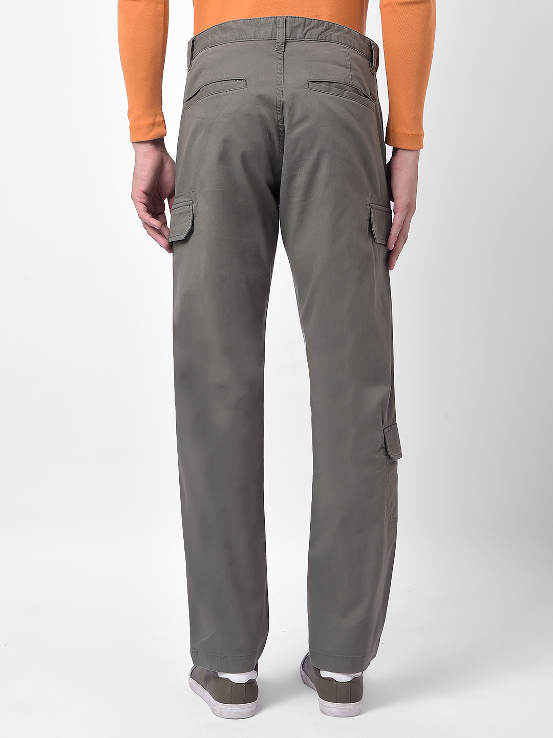 Numero Uno Men Olive Green Regular Fit Cargo Pants